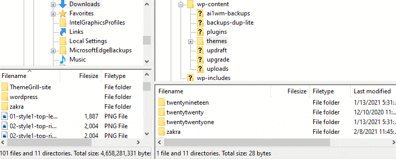 Manually Upgrade a WordPress Theme