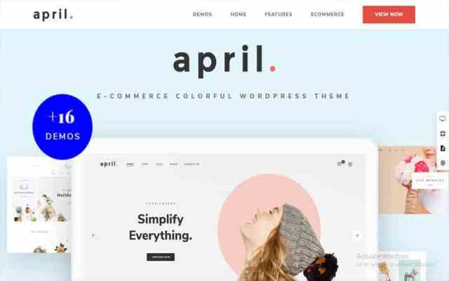 April: A Top-Performing WordPress Template