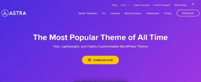 Astra: A Best WP Theme Seller