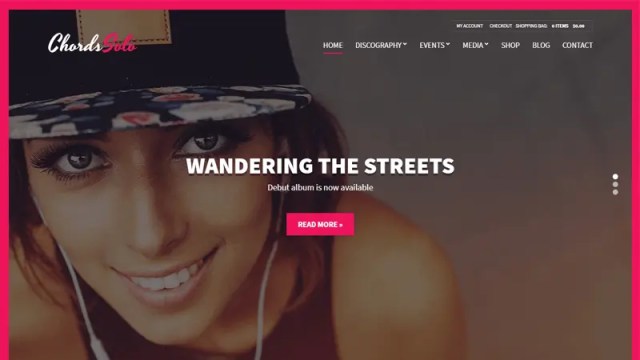 Chords - Music/Artist/Radio WordPress theme