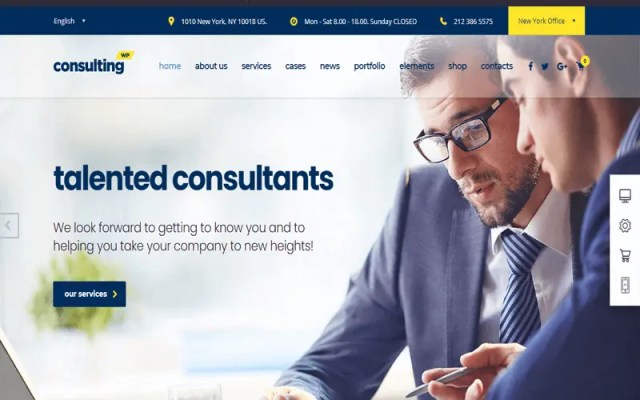  a WordPress theme for consulting company