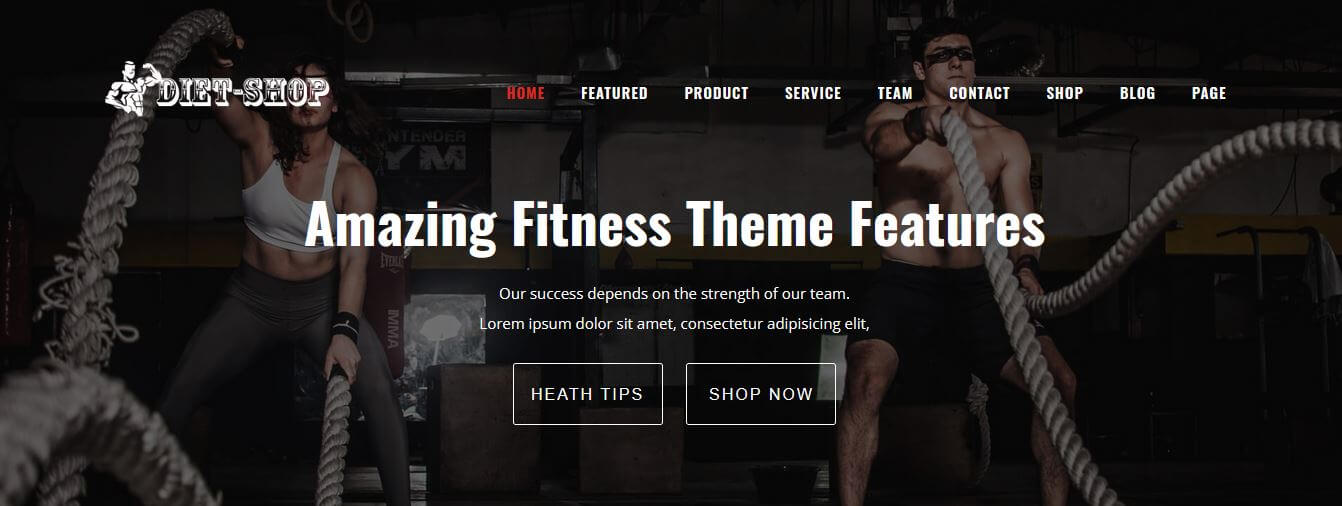 Diet-Shop: a Medical Store Website Template