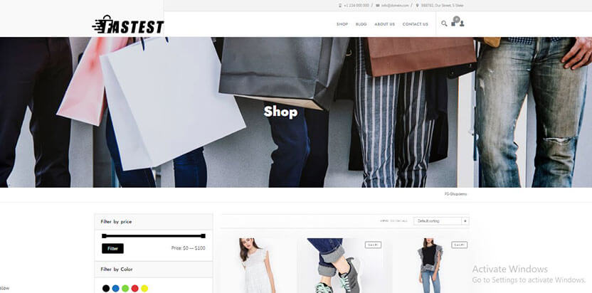 Fastest Shop: Top Free WordPress Store Theme