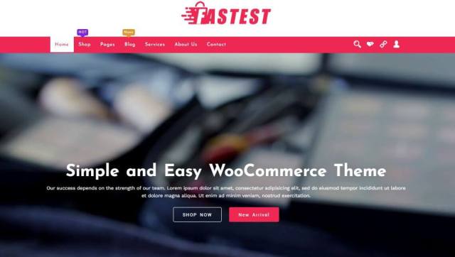 Fastest Shop simplest wordpress theme