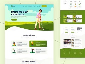 HAMZ - Download Free PSD Template for Golf, Sports