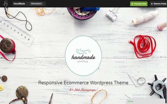 Handmade: a Top-Notch Woo Template