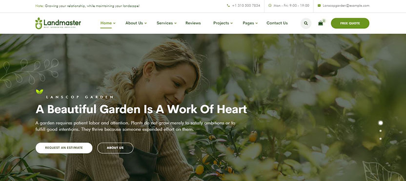 Landmaster: A Striking Lawn Care Theme