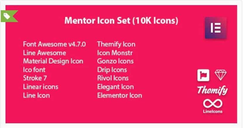 icon pack for elementor