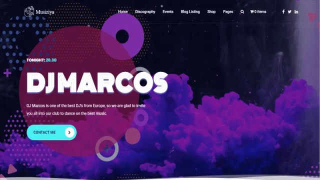 WordPress themes for artists