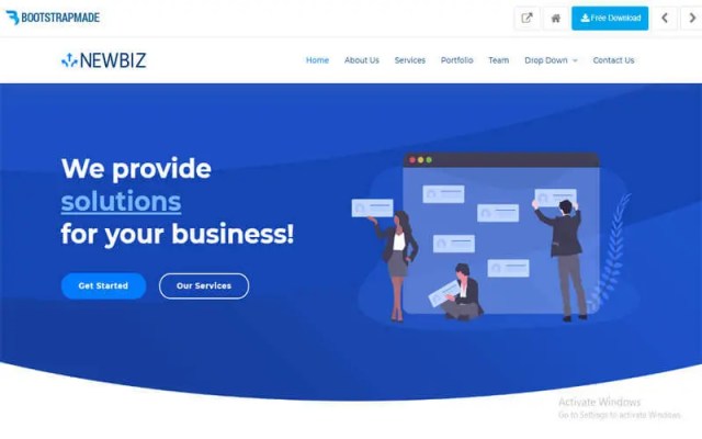 NewBiz website for free templates 