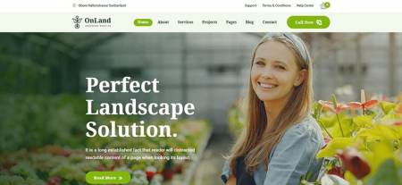 WordPress Theme for Gardening
