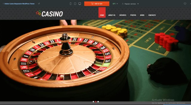 Preview screenshots of Online Casino Responsive WordPress Theme