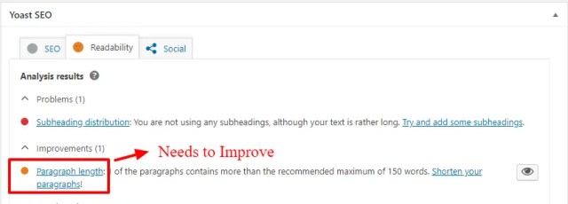 Paragraph length