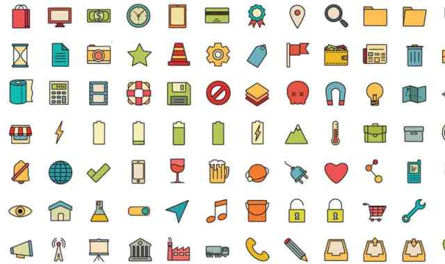 Free vector icons: Retro Volume 1