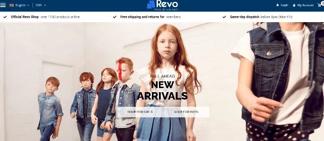 Revo: A Optimal Apparel Shop Template
