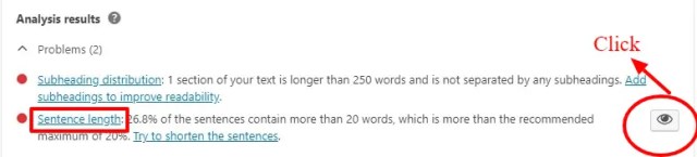 Sentence length
