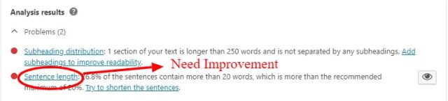 Sentence length