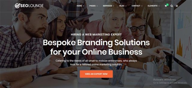 Lounge a conversion focused WordPress template