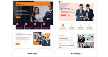 startup website template