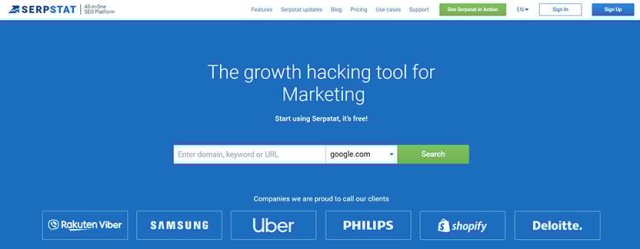 serpstat serp ranking tool