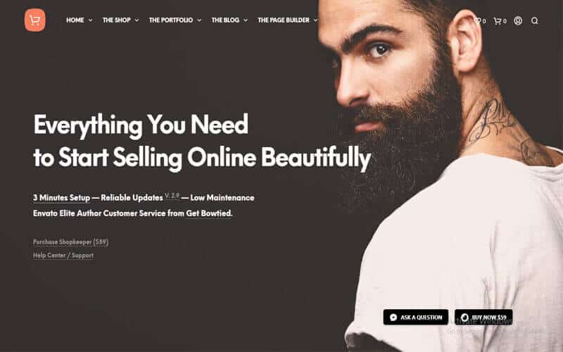 Shopkeeper: A Best-Selling WordPress E-commerce Template