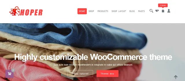 Shoper: A Free Fashion Website Design