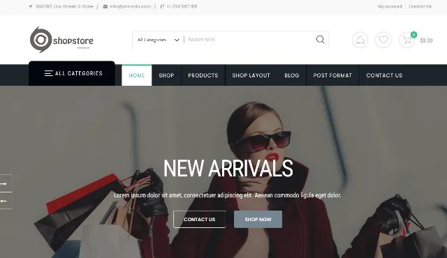 ShopStore: An Organic Clothes WordPress Theme
