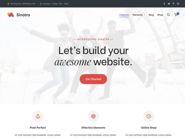 Sinatra: A Versatile Starter Site Template