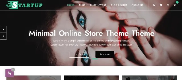 StartupShop: A Creative WooCommerce Clothing Theme