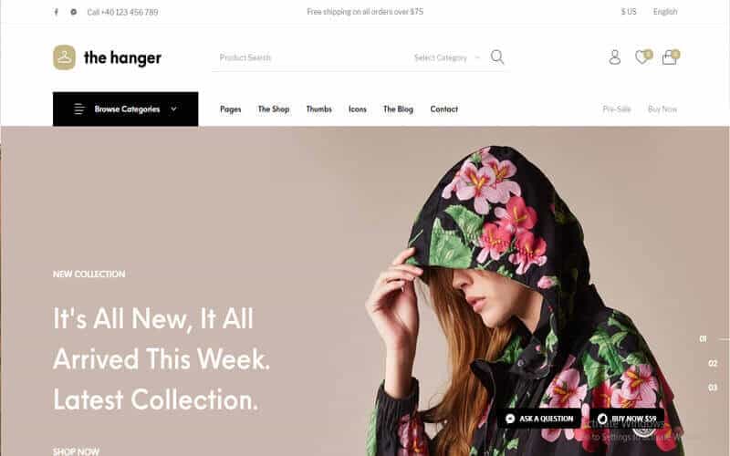 The Hanger: A Responsive Design WordPress Template