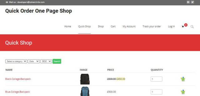 Quick Order