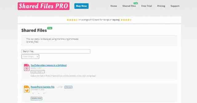 SharedFiles file sharing plugin