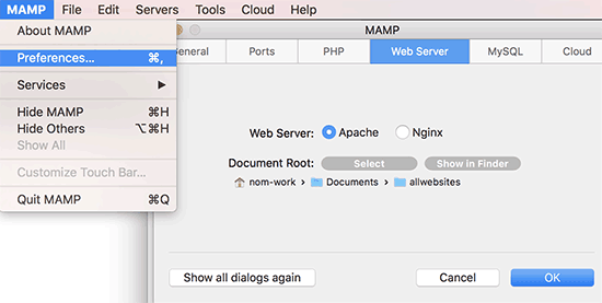 Installing WordPress for Mac users