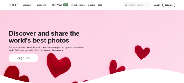 500px a Dribbble Competitor