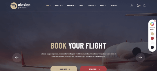 Alavion: an Awesome Flight Booking Template