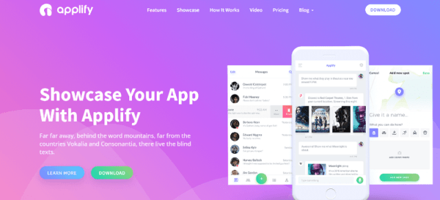 Applify a bootstrap landing page examples