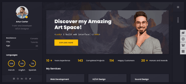 Arter: An Impressive Starter Curriculum Vitae Template