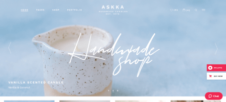 candle shop wordpress theme