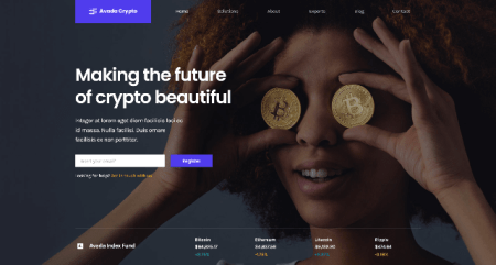 blockchain WordPress theme