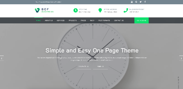 BCF: Responsive Business Website Design