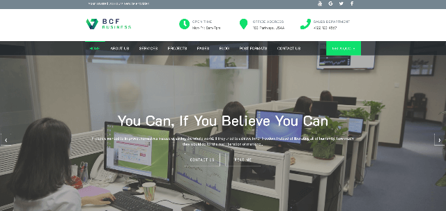 BCF: a Fresh Coworker WordPress Template