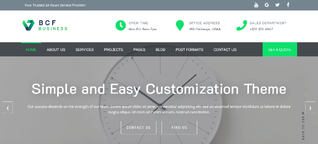 BCF: A Cutting-edge Packaging Website Template