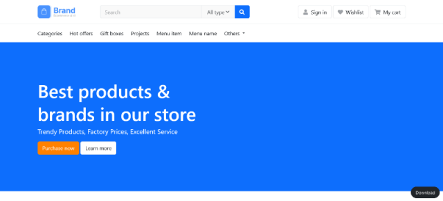 Bootstrap eCommerce
