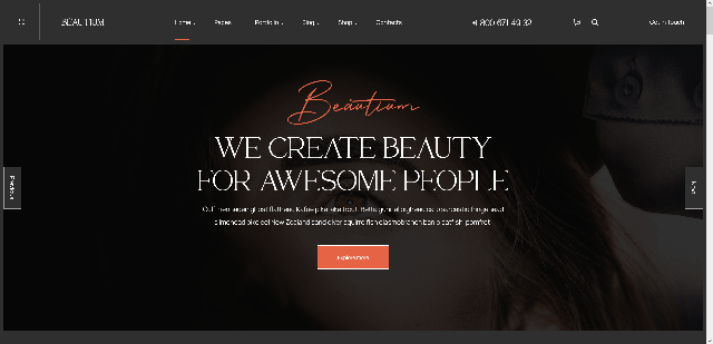 Beautium a Nail Services Website Template