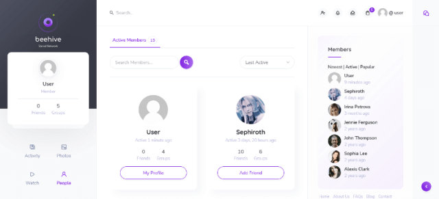 Beehive: A Creative Membership Website Template