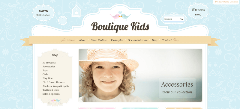 Boutique Kids: A Clean and Sleek Boutique WordPress Theme