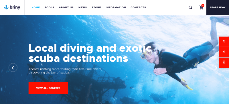 Briny: A Beautiful Hiking WordPress Theme