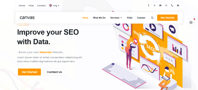 Canvas: A Functional HTML Web Template