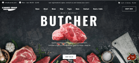 butcher wordpress theme