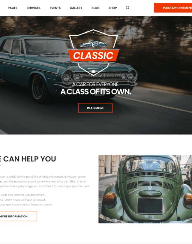 CarRepair Workshop Website Template